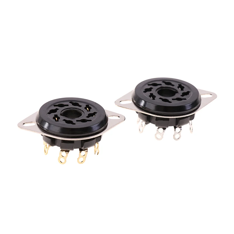 8pin Octal Bakelite Tube Socket Base S8WPF For CV181 5881 6SN7 KT88 EL34 6550 6SL7 KT66 6CA7 5AR4 Vacuum Tube Amplifier 1PCS