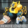 New Robot Toys Electric Dual Remote Control Toys Intelligent Machine Dogs Eight Wheeled Stunt Mechanical Dog Children's Toys 2