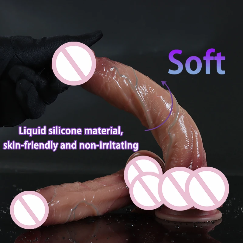 12/8/7 Inch Silicone Penis Huge Realistic Dildo Dong with Suction Cup for Women Masturbation Lesbain Anal Sex Toys for Adults 18 Sex Toys