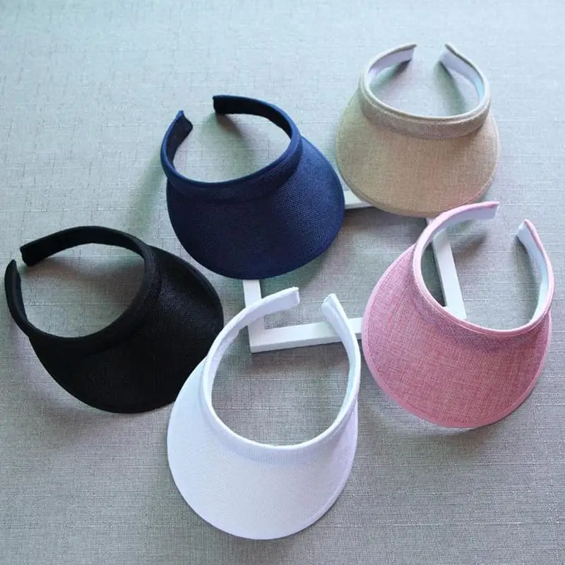Baseball Sun Hat Women Man Embroidered Flower Denim Helmet Pith Outdoor Empty Visor