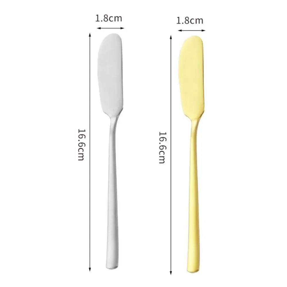 Long Handle Butter Knife Stainless Steel Cheese Dessert Knife Cream Wipe Bread Jam Tools Multipurpose Kitchen Gadget 2/1PCS