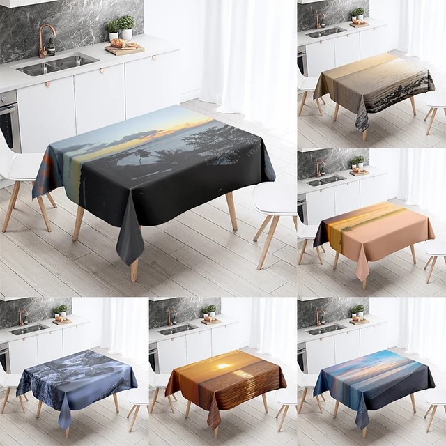 Introducing the Sunset Tablecloth Natural World Landscape Tablecloth