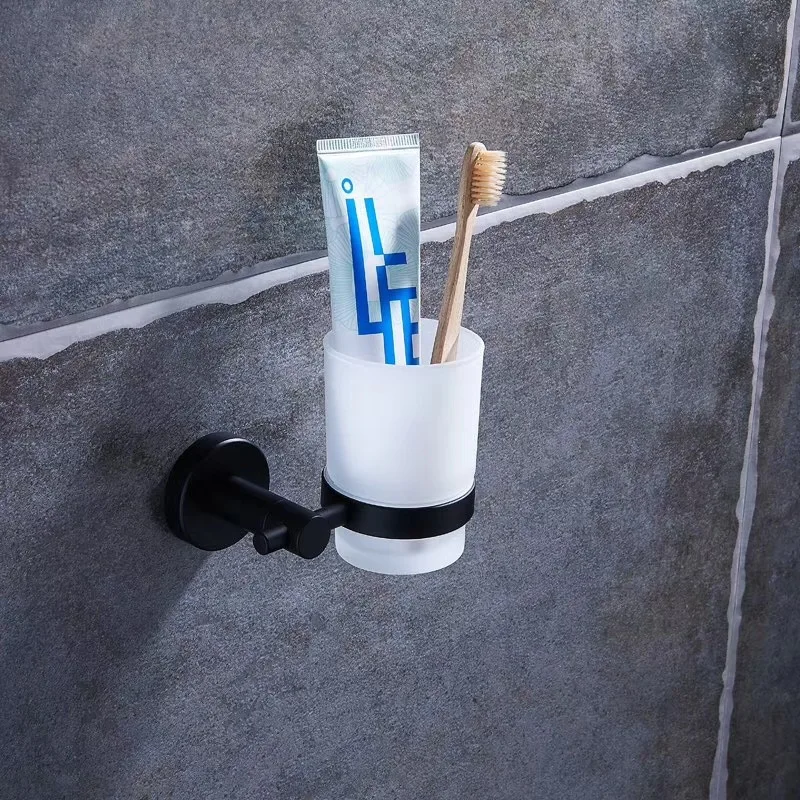 Black Color Stainless Steel Bathroom Accessories Set,Robe hook,Paper Holder,Towel Bar,Towel Ring,bathroom sets