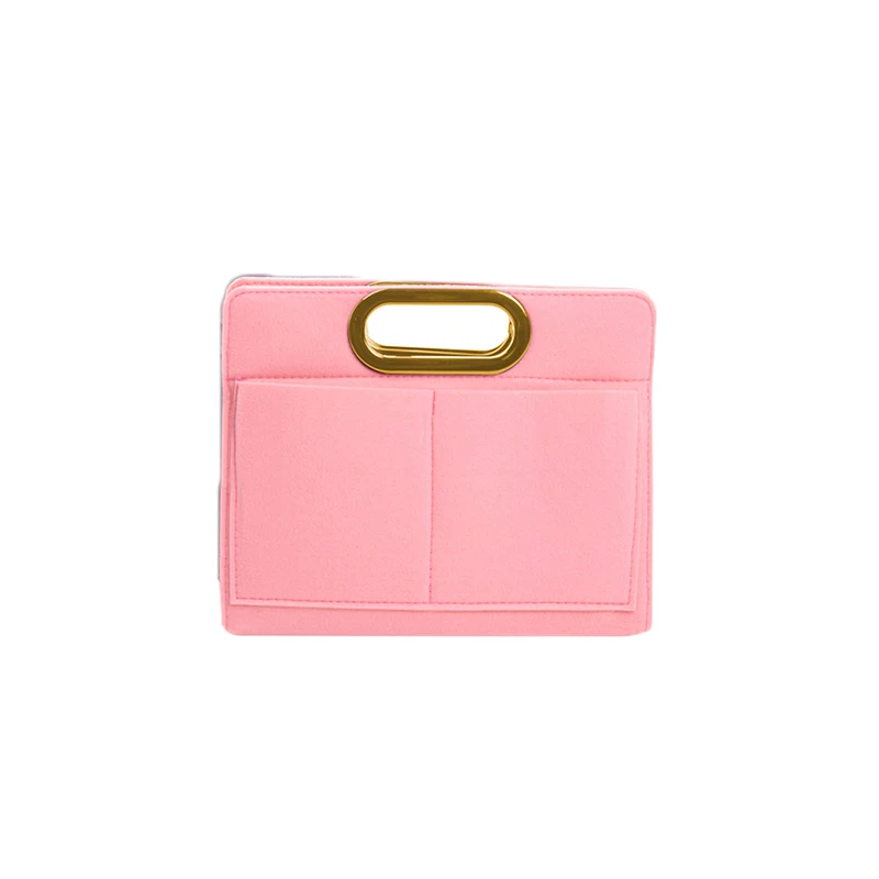 thumbnail image 1 of Organizador de bolsos de tamaño personalizado, organizador de bolsos de fieltro con asa dorada, moldeador de bolsos y bolsas, forro para libros y más, 1 of 5