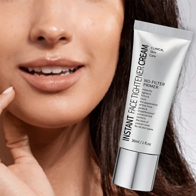 Instant Face Tightener Primer, sem filtro Primer, Primer antes da maquiagem, Prime Foundation Base, Poro invisível, hidratar duradoura corretivo