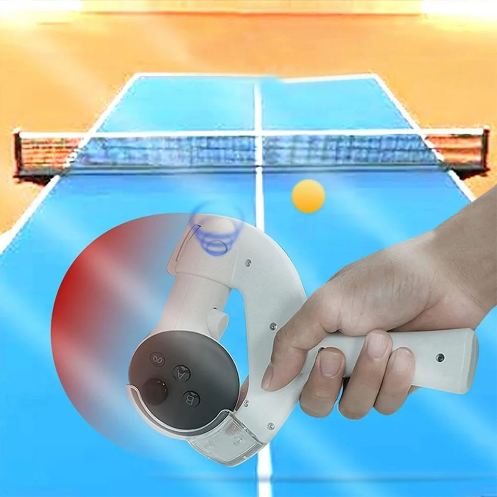 Table Tennis Paddle Grip Handle To Play Eleven Table Tennis Ping Pong Paddle Handle Enhance VR Game Experience for Meta Quest 3