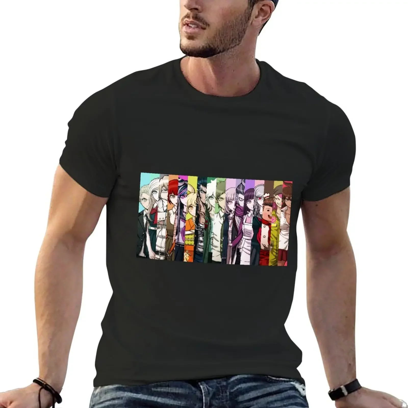 

Super Danganronpa 2 Wallpaper Gradient Version T-Shirt funnys oversizeds animal prinfor boys plain white t shirts men