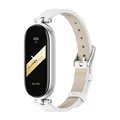 Leather White Silver
