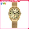 BERNY Railway Watch for Women Quartz Ladies Watch Simple Versatile Simple Dial Wristwatch Waterproof Leisure Watch for Women 1