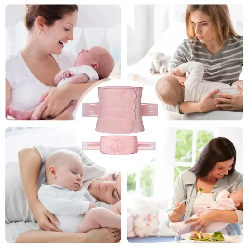 Postpartum Belly Band Adjustable Elastic Pregnancy After Birth Belly Abdominal Binder Wrap Shaper Tummy Shapewear Breathable