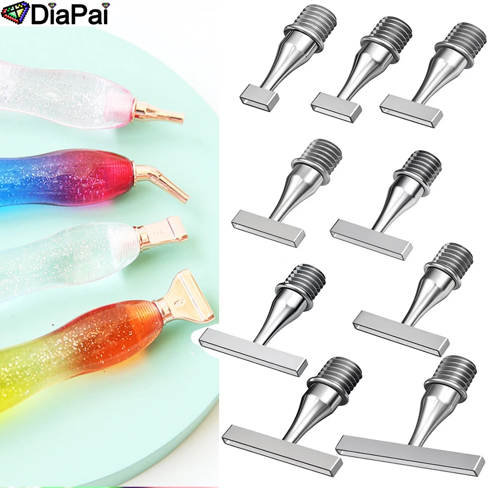 DiaPai Threaded Bits Accessories Embroidery Pen Diamond Painting Dot Drill Tool Multifunctional Metal Screw Thread Tips
