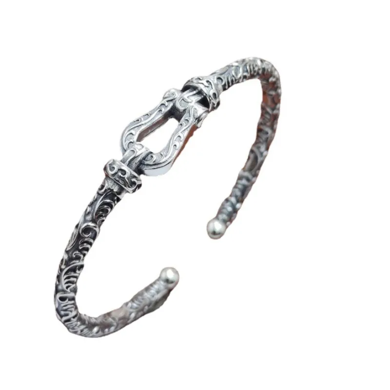 S925 Sterling Silver Bracelets for Women Men Fashion Eternal