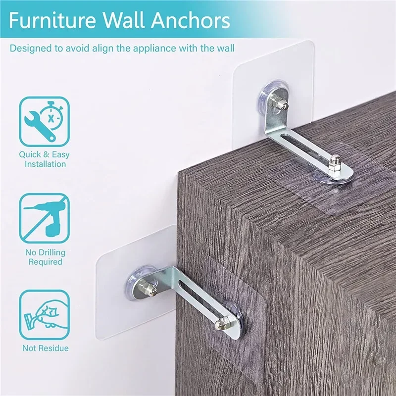 

Adhesive Shelf Support Anti-falling Fixator Cabinet Fixer Wall Hangers Clips Wardrobe Shelf Holder Rack Cabinet Furniture Holder