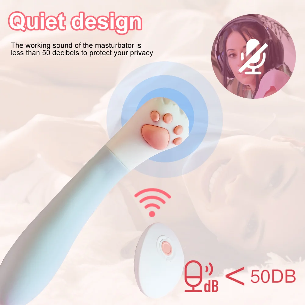 Double Vibrating Cat Claw Vibrator For Clitoral Stimulation_voghion.com