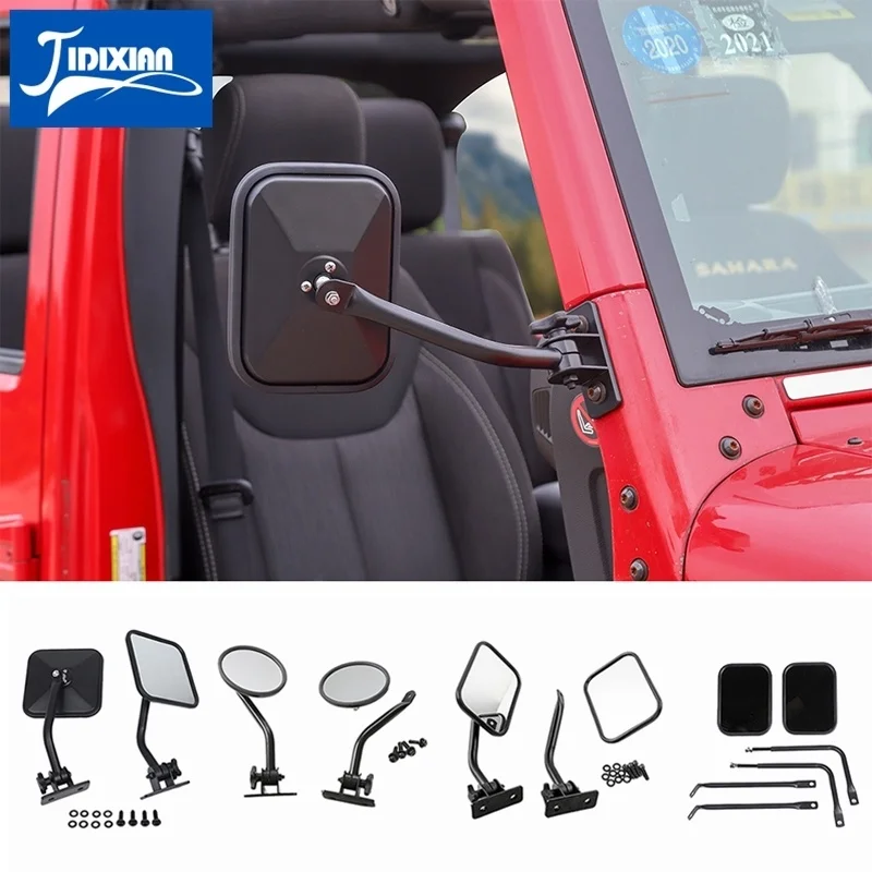 Jidixian Car Apillar Rearview Mirror Blind Spot Mirror For Jeep Wrangler Yj Tj Jk Jl 19872017
