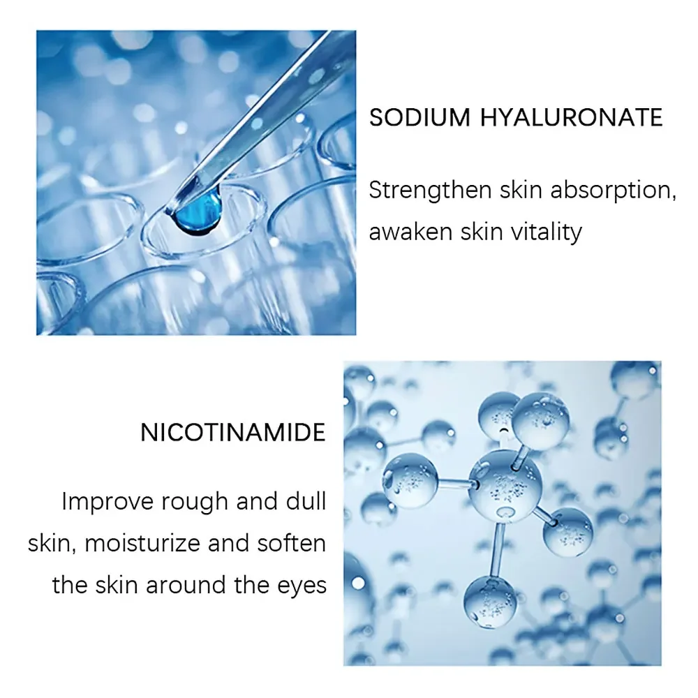 60PCS Crystal Collagen Black Caviar Eye Mask Anti-Aging Dark Circles Beauty Patches Firm Lifting Skin
