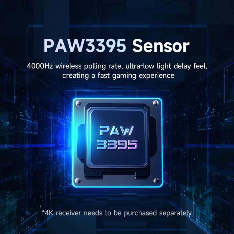 MCHOSE A5 Tri-Mode Wireless Gaming Mouse 26000DPI PAW3395 Sensor Type-C/2.4G/Bluetooth Esports Performance for PC