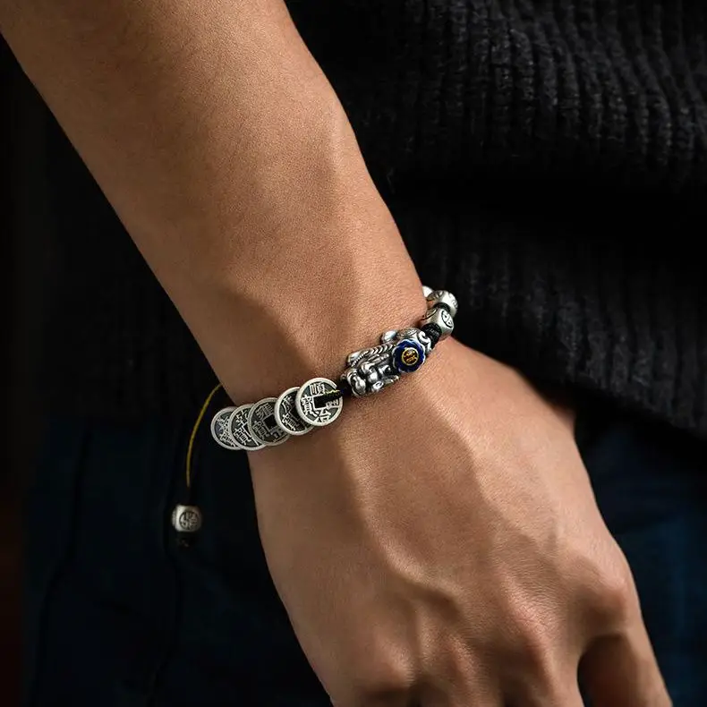 New 2023 Vintage Fashion Lucky Pixiu Bracelet Personality Hip-hop Punk Open Bracelet Banquet Jewelry Accessories Gift