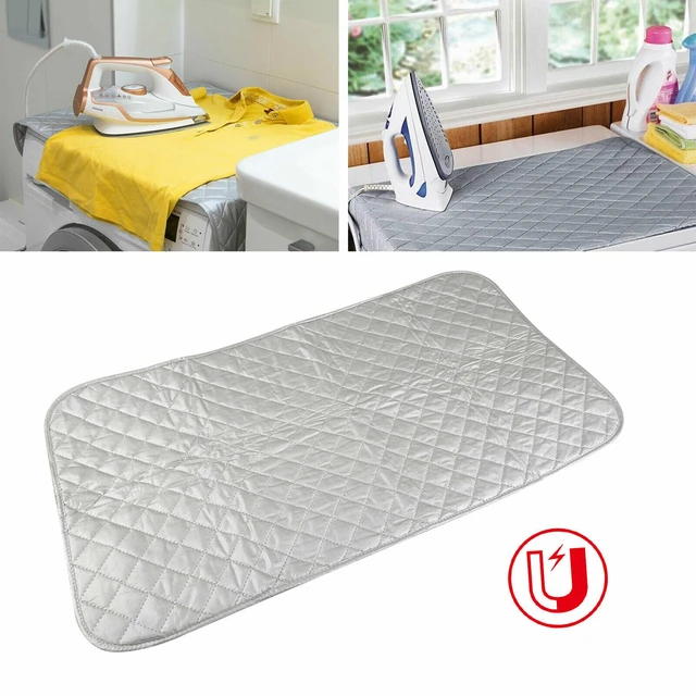 Table Top Ironing Mat Laundry Pad Washer Dryer Cover Board Heat Resistant  Blanket Press Clothes Protector Travel Portable 48x85m - AliExpress