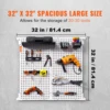 VEVOR Wall-Mounted Hardware Tool Hanging Board Parts Storage Box Garage Workshop Rack with Hooks Screw Wrench Display Shelf 4