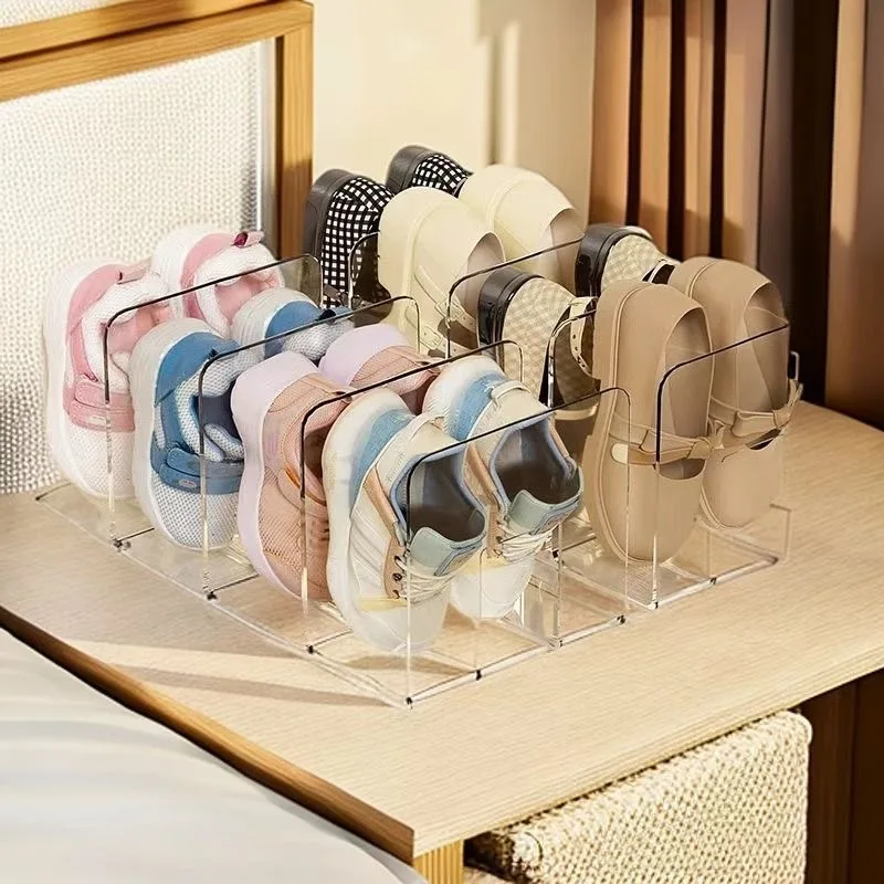 Baby shoe storage rack Shoe shelf Acrylic box Entry Baby shoe cabinet Children shoe box Large capacity cabinet to save space 5