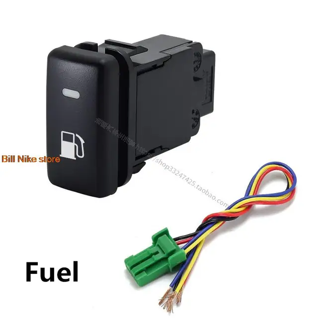 For Toyota PRADO 2003-2009 Front Fog Light LED DRL Heating Up Tail Gate Radar Parking Sensor Switch Button with Wire Orange