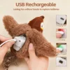 Hot Simulated Bird Cat Toy Interactive Toys Dog Rechargeable Chirping Flapping Bird(no Flying) Touch Activated Plush Toy Pet 5