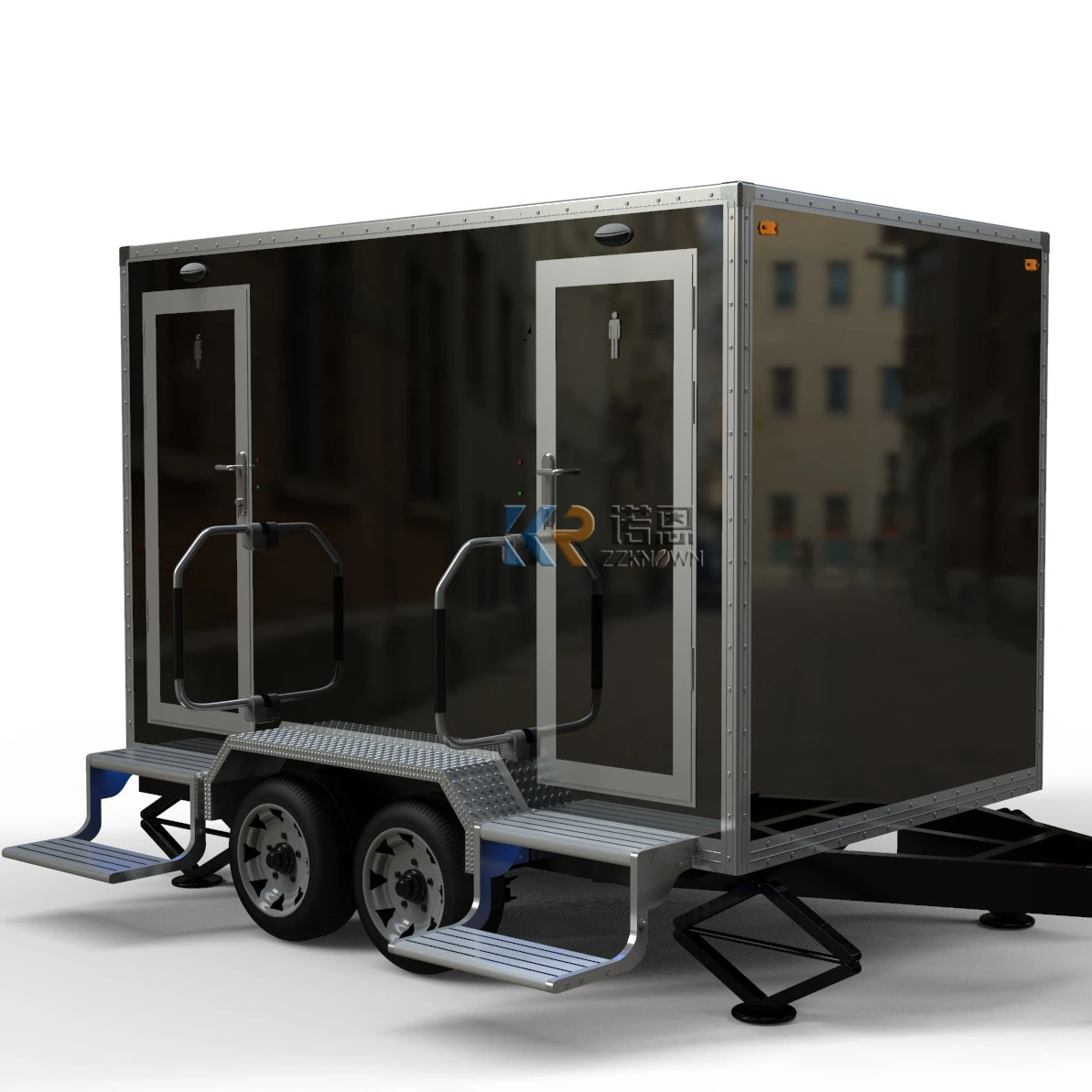 

Factory Luxury Mobile Container Toilets Portable Modular Restroom Trailer Toilets
