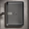Modern ceramic bathroom container sink, striped design rectangular sink, dressing table sink, suitable for homes and balconies 2