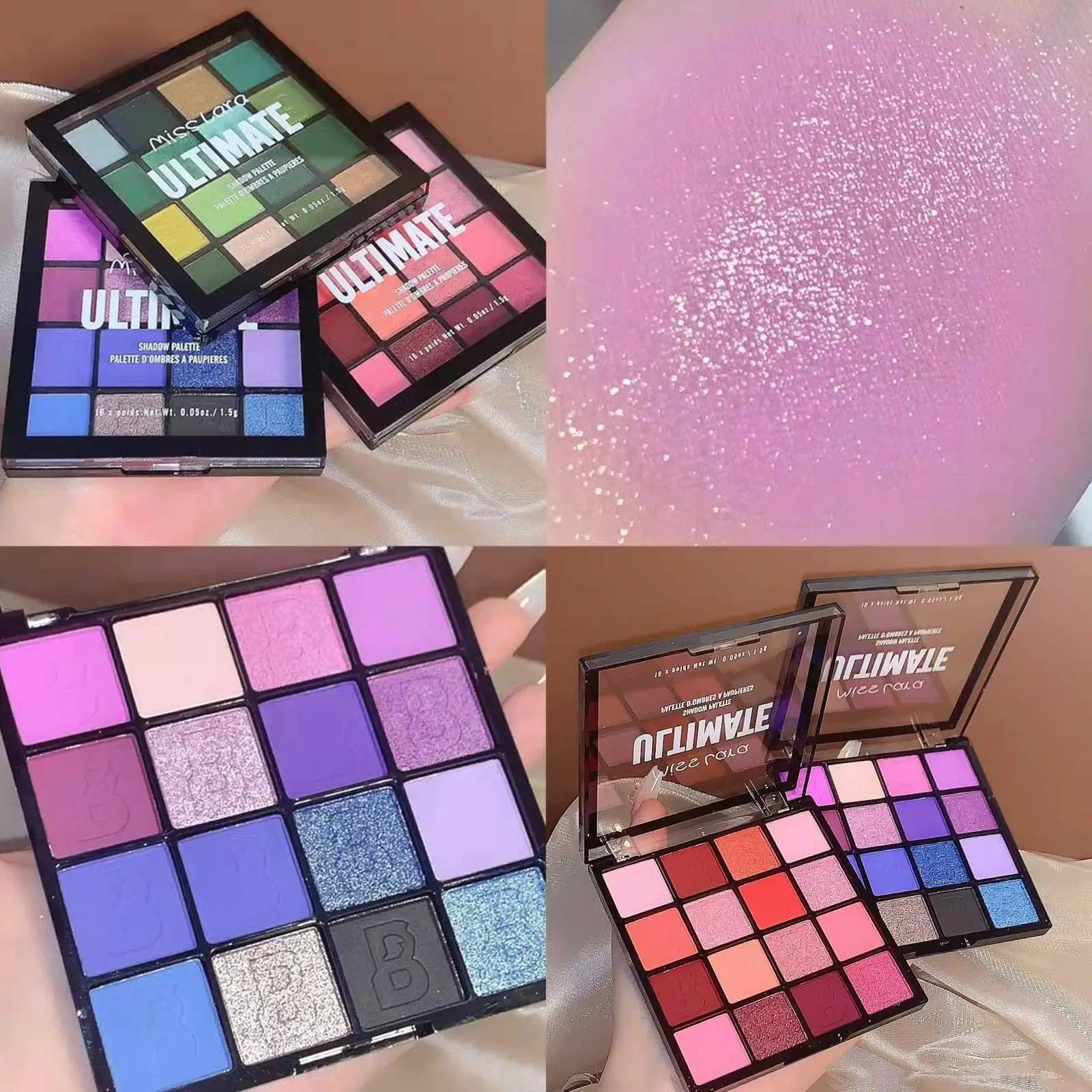 16 Color Eye Shadow Matte Pearlescent European And American Makeup Beginners Eye Shadow Tray Makeup Cosmetics