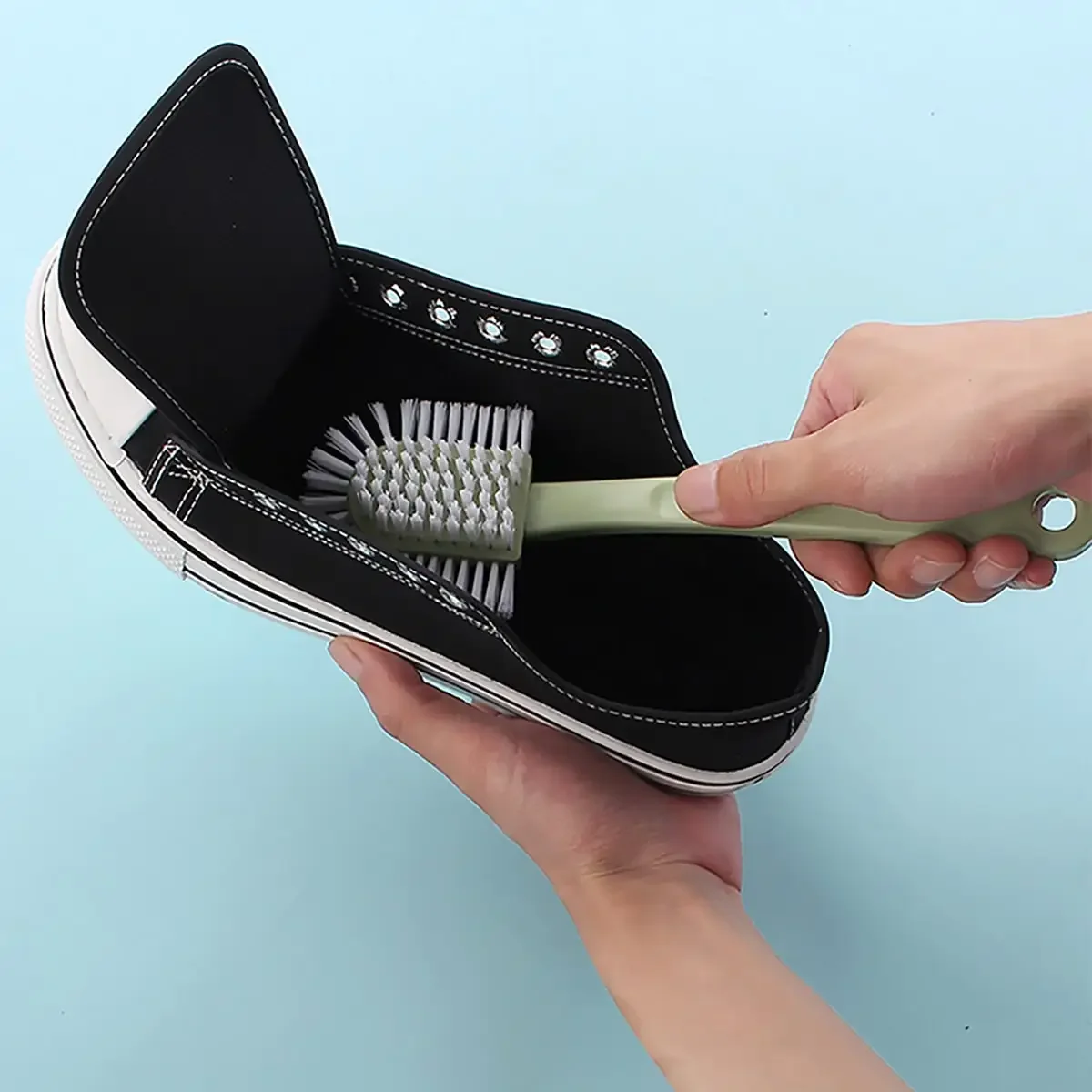 Multifunctional Long-handled Shoe Brush Five-sided