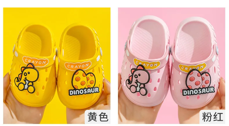 Cute Kids Sandal Child Shoes Slides Boy Kawaii Cartoon Soft Sole Toddler Slipper Summer Baby Non-slips Breathable Garden Shoes boy sandals fashion