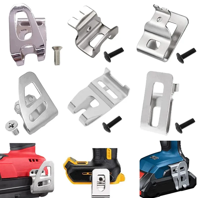 Universal Belt Clip Hooks with Screws for Electric Drill Power Tools Accessories