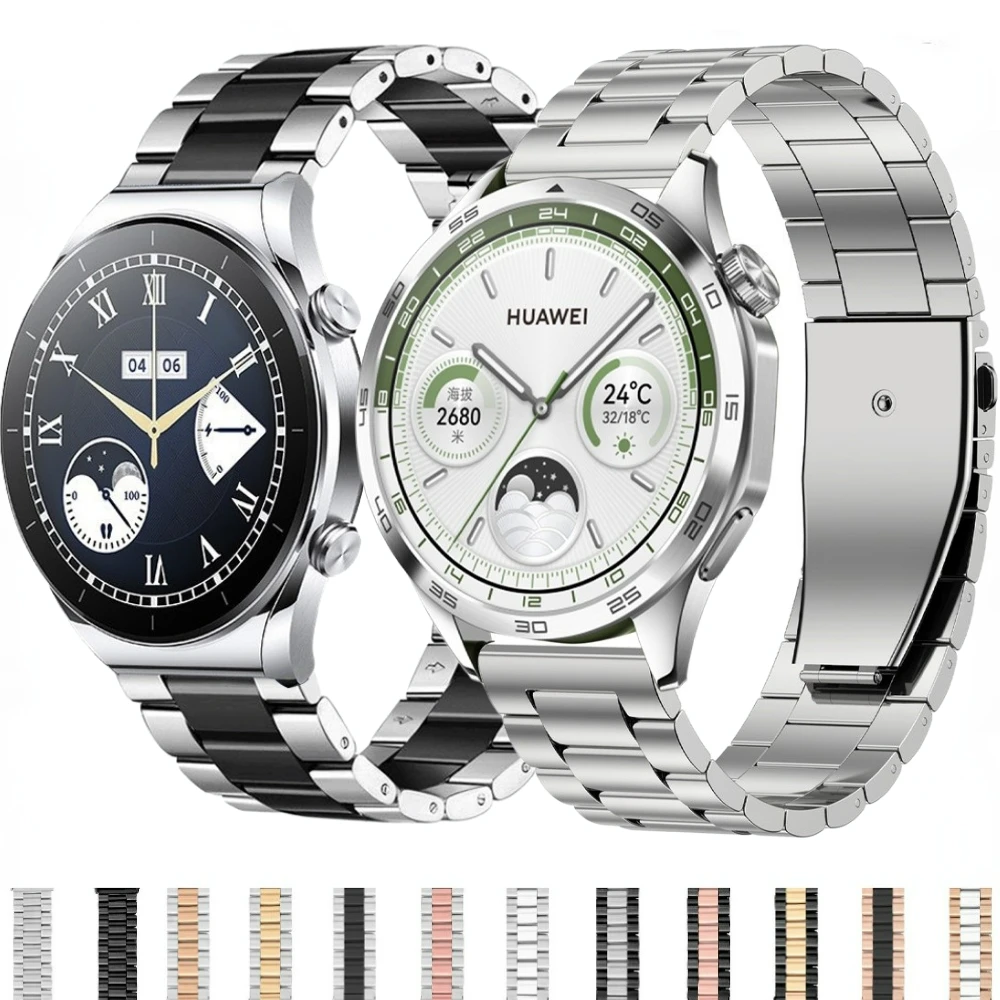 

22mm Metal Strap for Huawei Watch GT4/3 2 Pro 46mm Bracelet for Samsung Watch 3 45mm/Gear S3/Amazfit GTR 47mm/GTR 2/3/Pro/4 Band