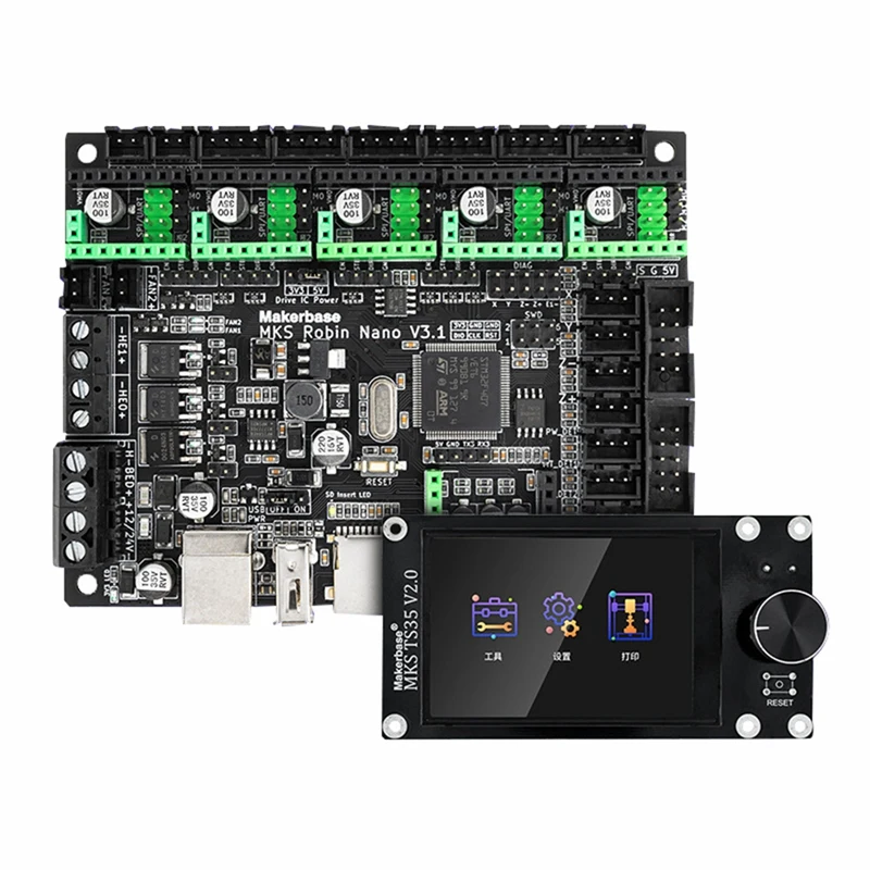 

1 Set Printer Control Board Controller Motherboard M4 Core Controller Motherboard With TFT Touch Screen