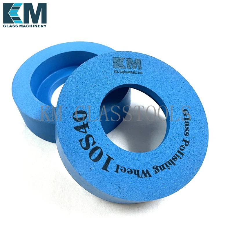 Blue 10S40/60/80-150x40x70/130x35x60 Polishing Wheel, For glass edging machine.