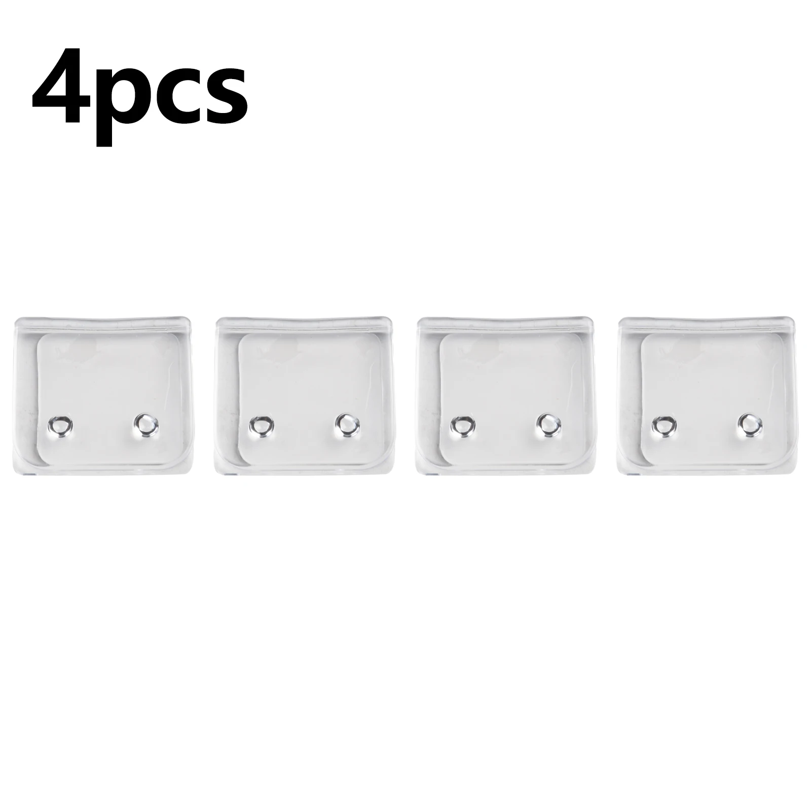 1/4Pcs Windproof Shower Curtain Clips for Side Of Non Perforated Clip Holder