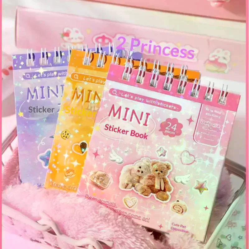 24 Pezzi/Pacco Adesivi Decorativi Kawaii per Scrapbooking, Collage e Diario, Decorazioni Carine per Artigianato - immagine 4