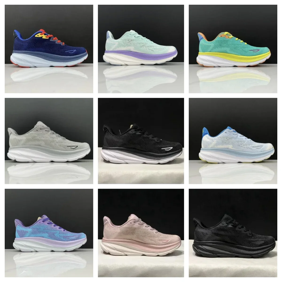 

Original Running Shoes Clifton 9 Men Women Cushioning Marathon Breathable Runner shoe Comfortable Walking Sports Casual Sneakers