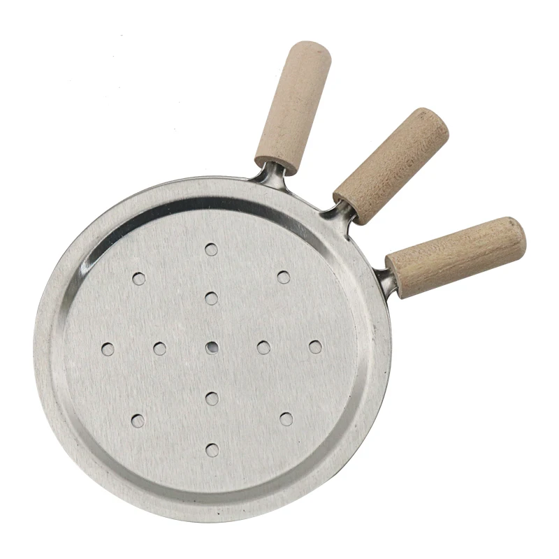 SY Diameter 66MM Shisha Hookah Water Pipe Sheesha Chicha Narguile Charcoal  Bowl Smoking Accessories Holder Wooden Handle Tools - AliExpress