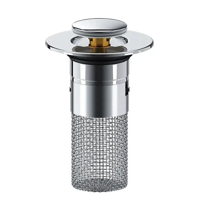 1Pcs Washbasin leakage plug bounce core washbasin sink hair filter screen sink anti odor disassembly universal drain Bathroom Sink Plug Washbasin Leak Plug Bathroom Water Stopper Drain Seal Plug