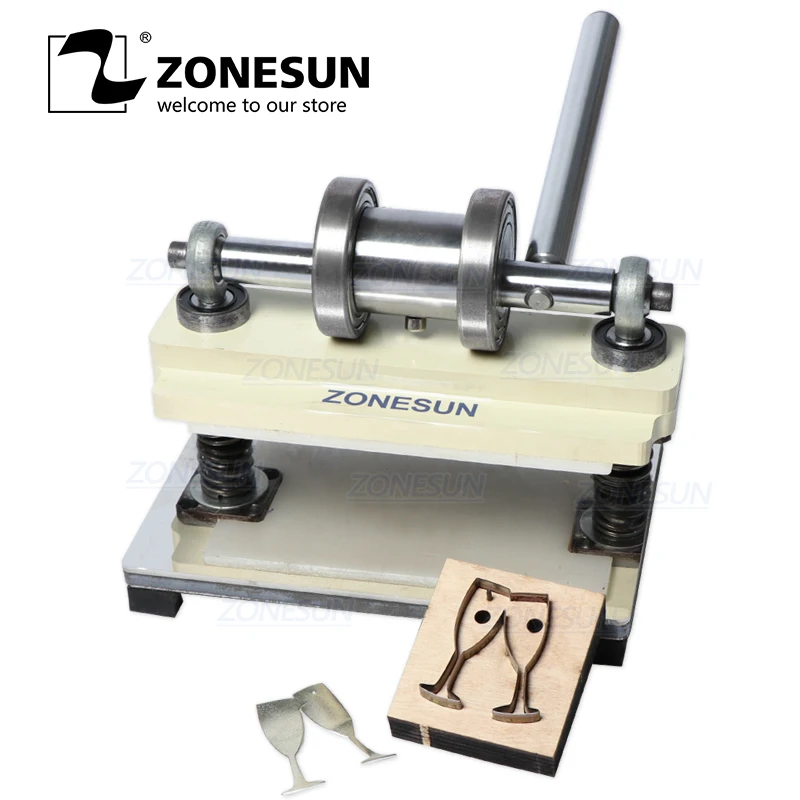 Zonesun Manual Leather Die Cutting Machine Handmade Earring Die Cuts
