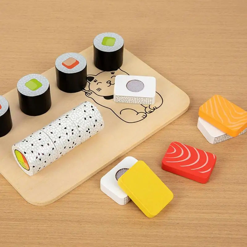 Children's Pretend Kitchen Food Toys Mini Sushi Set For Kids