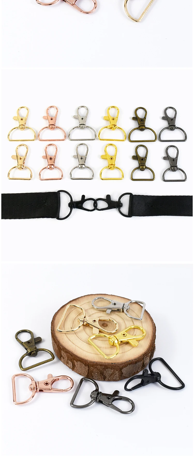 Bag Clasps Lobster Swivel Trigger Clips Snap Hook For 15 20 25 30 40mm Strapping - Foto 6