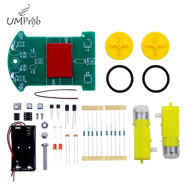 D2-1 Diy Kit Intelligent Tracking Line Smart Car Kit Tt Motor Electronic Diy  Kit Smart Patrol Automobile Parts Diy Electronic - Integrated Circuits -  AliExpress