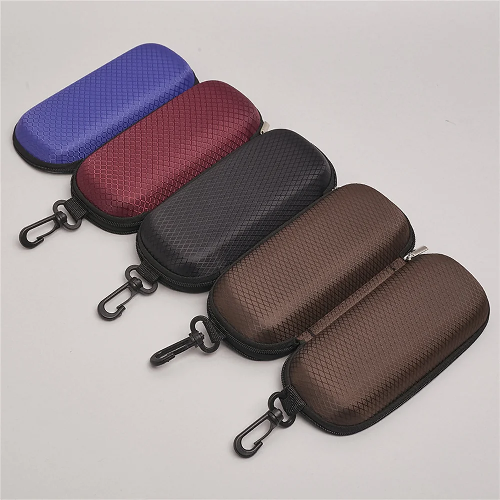 New Portable EVA Eyewear Cases Cover Sunglasses Hard Case For Women Men Glasses Box With Lanyard Zipper Eyeglass Cases Protector