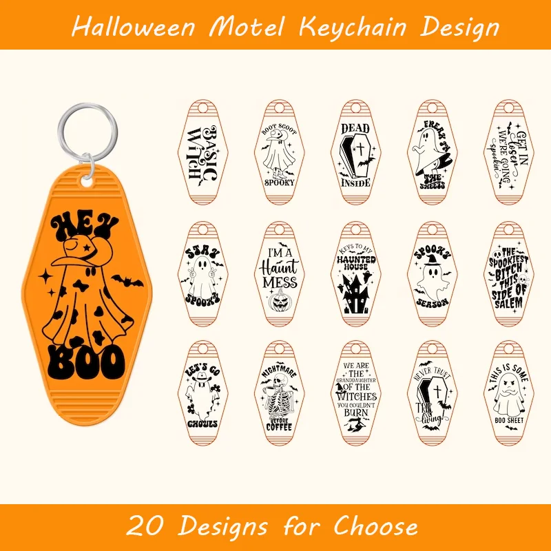 

Wholesale UV DTF Motel Key Chain Decals UV DTF Wrap Cold Transfers Print Bundle For Hotel Key Chains