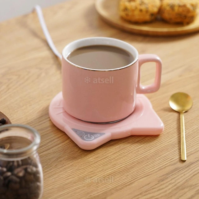 1pc, Electric Mug Warmer, Heated Coaster, Coffee Mug Cup Warmer