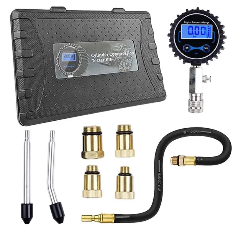 Car compression tester 0 200 psi digital cylinder compression gauge car
