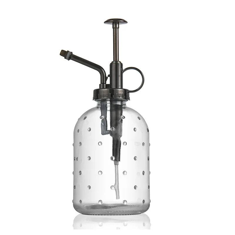 350ml Plant Flower Glass Garden Watering Spray Bottle Push-type Watering Can Retro High Atomization Nozzle Bottle 5